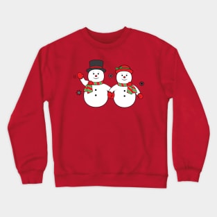 Snowman Couple at the Holidays Crewneck Sweatshirt